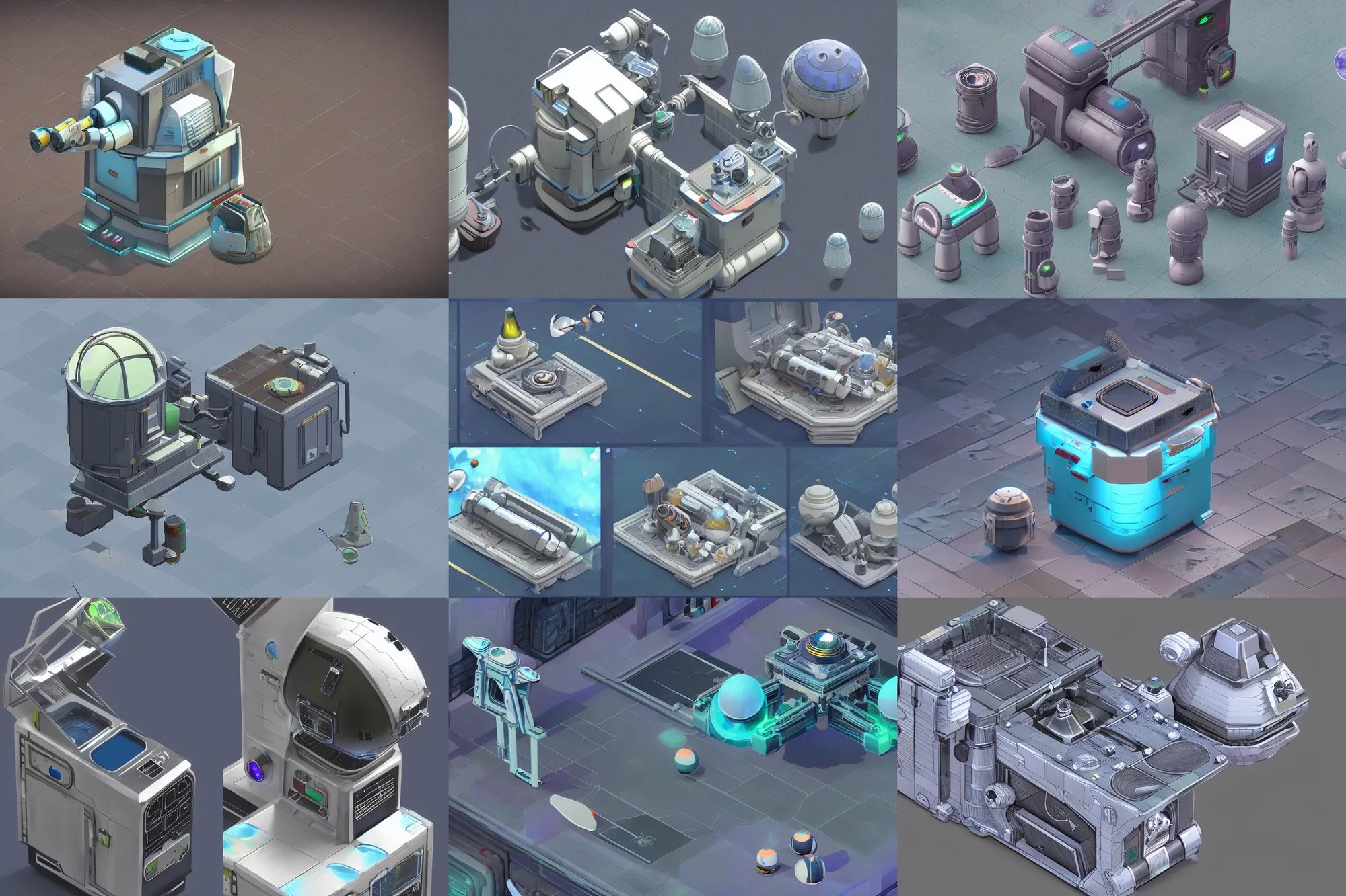 scifi moon juice extractor machine. isometric game Stable Diffusion OpenArt