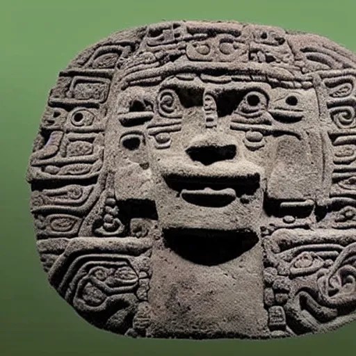this ancient mayan artifact found in a drug lord's Stable Diffusion