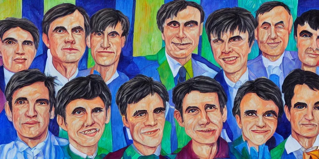 detailed painting of talking heads Stable Diffusion OpenArt