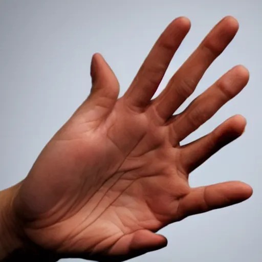 a perfectly normal human hand with exactly 5 fingers, Stable Diffusion