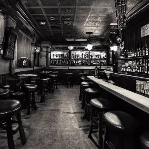 bar during nighttime, dark, gothic, Stable Diffusion OpenArt