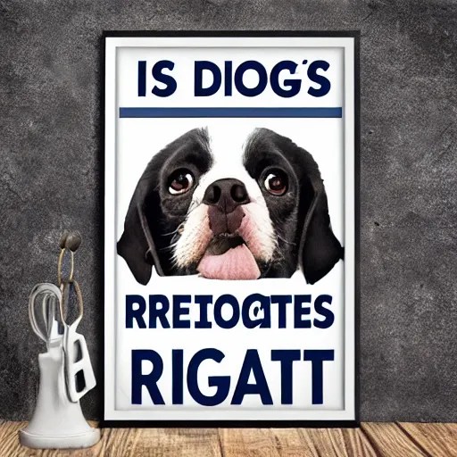 dogs have rights poster Stable Diffusion OpenArt