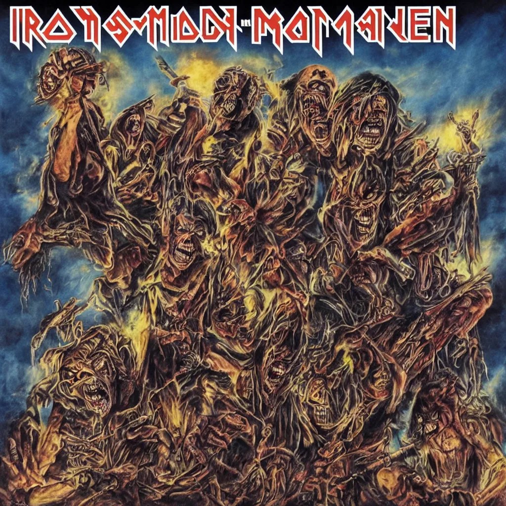 iron maiden album cover Stable Diffusion OpenArt