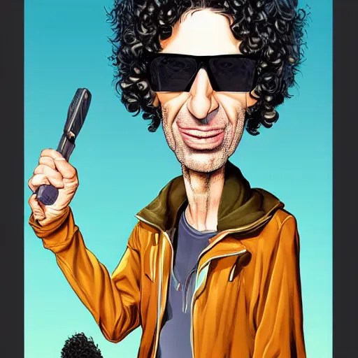 howard stern as the human, art by joe mudureira + Tim Stable