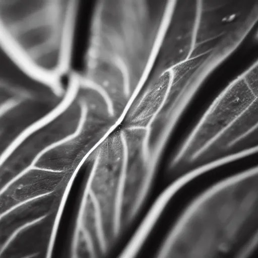 zoomed in lilypad, award winning black and white Stable Diffusion