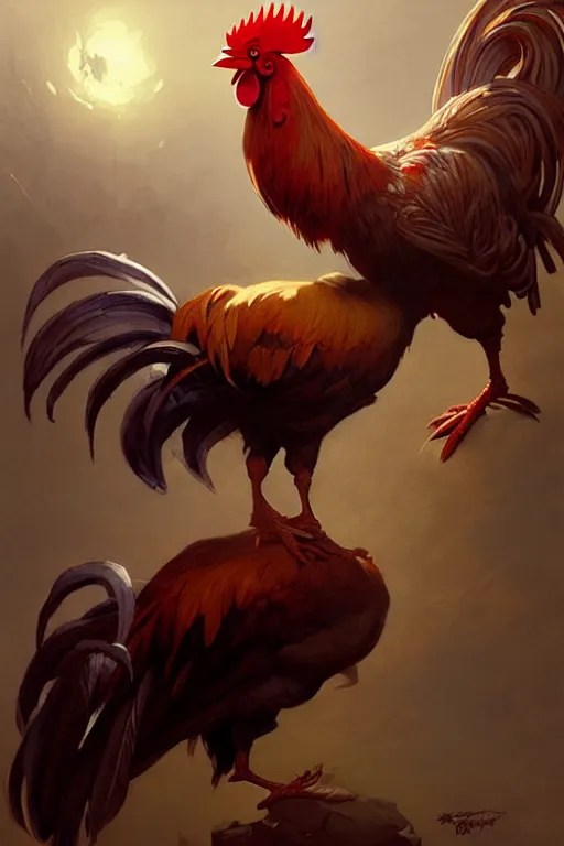 rooster familiar by bayard wu, anna podedworna, gaston Stable
