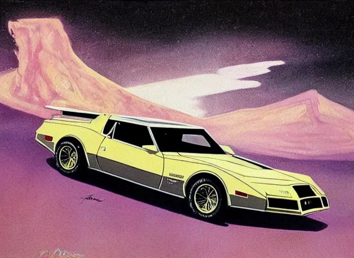 kitt 1 9 8 2 pontiac trans am. style star wars, retro, Stable