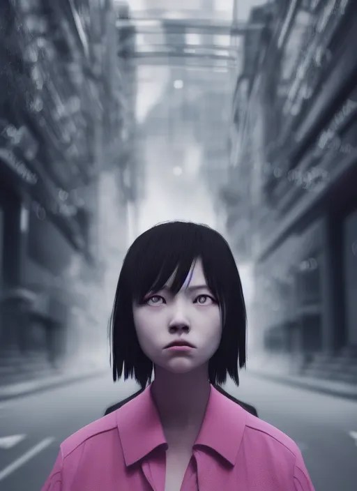 portrait of demonic girl with no head, middle of the Stable Diffusion