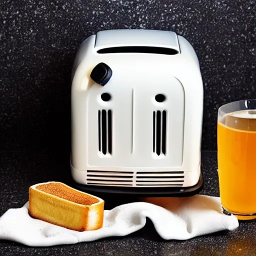 toaster on the bathtub, sad, alcohol nearby, picture Stable Diffusion