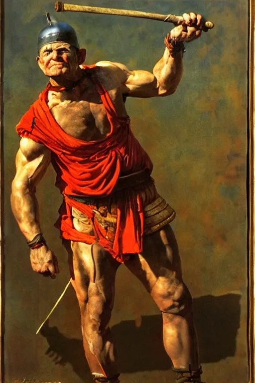 popeye as a gladiator in ancient rome, masterpiece, Stable Diffusion
