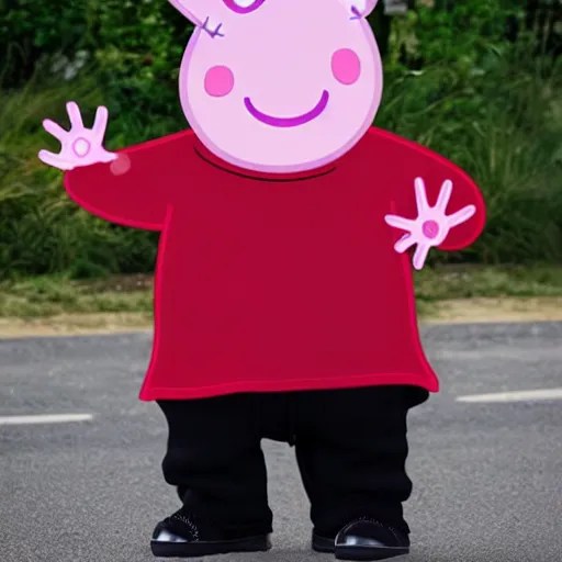 peppa pig dressed like a gangster Stable Diffusion OpenArt