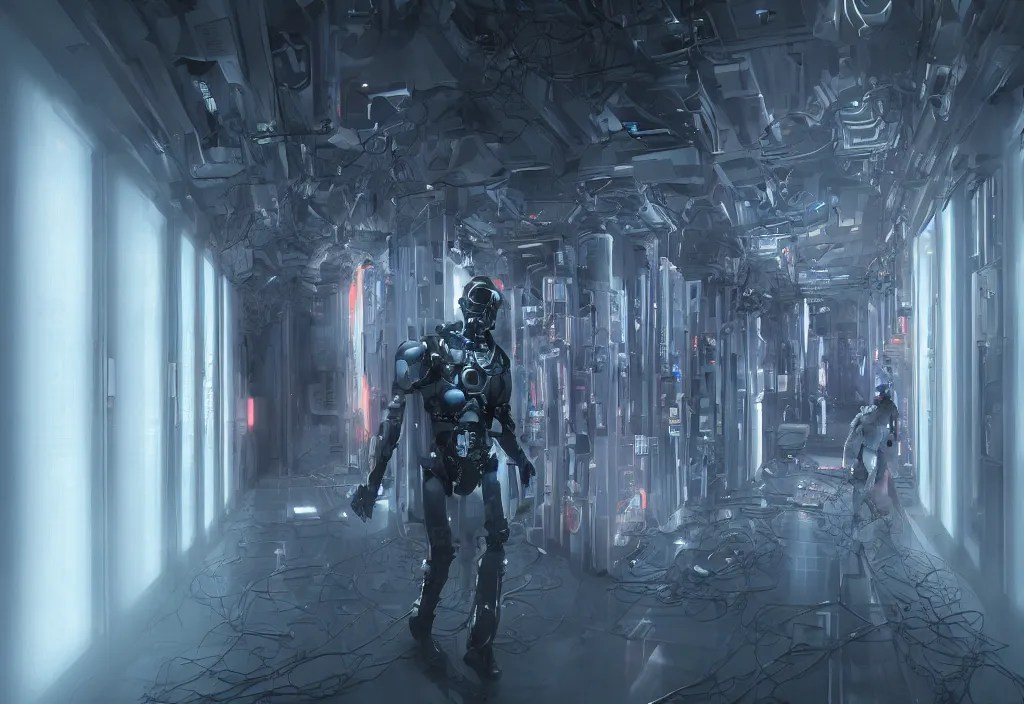 art by vincent lefevre, shot of film walking in Stable