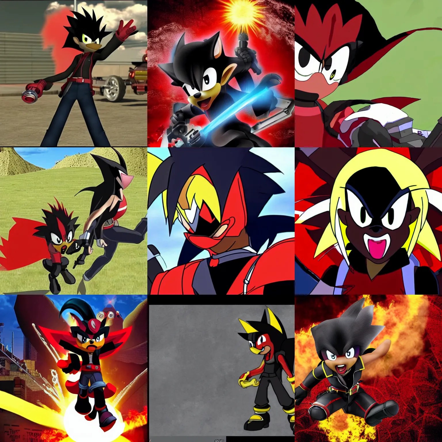 shadow the hedgehog in an episode of breaking bad ( 2 Stable Diffusion