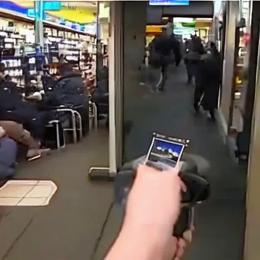 reddit moderator caught shoplifting on cctv, 240p Stable Diffusion