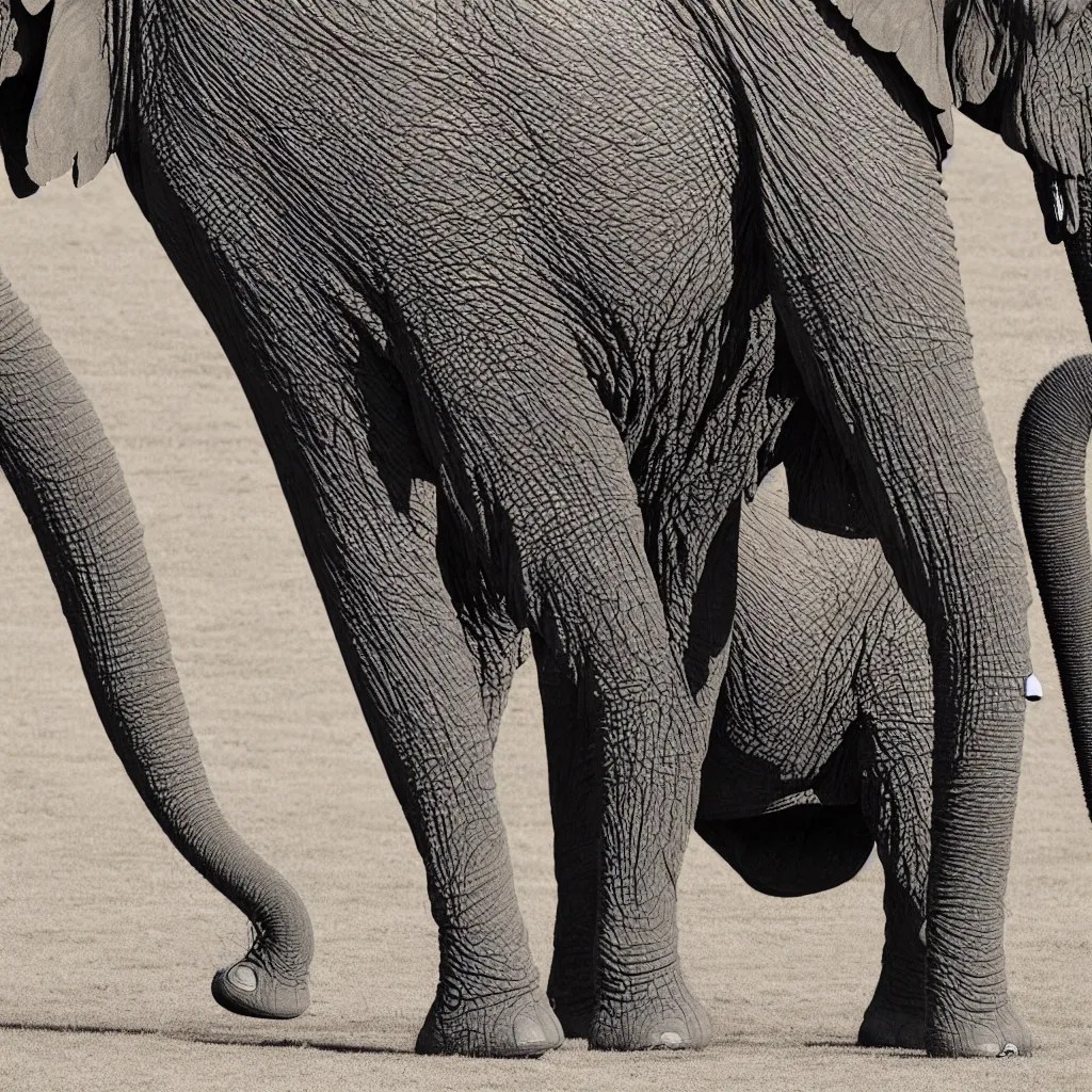 an elephant with human legs Stable Diffusion OpenArt