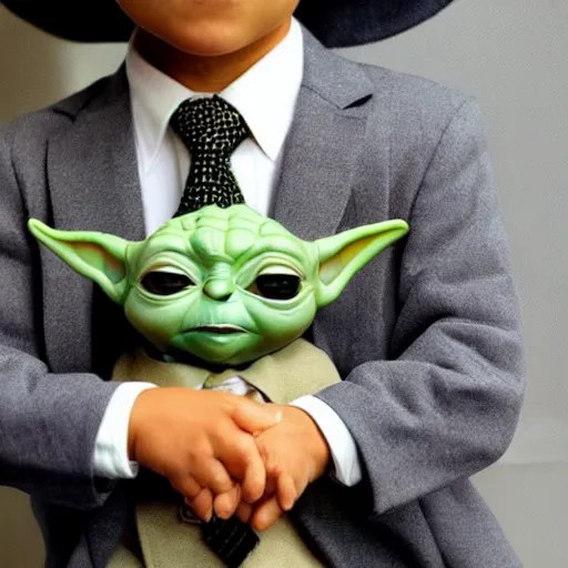 baby yoda wearing a suit and tie Stable Diffusion OpenArt