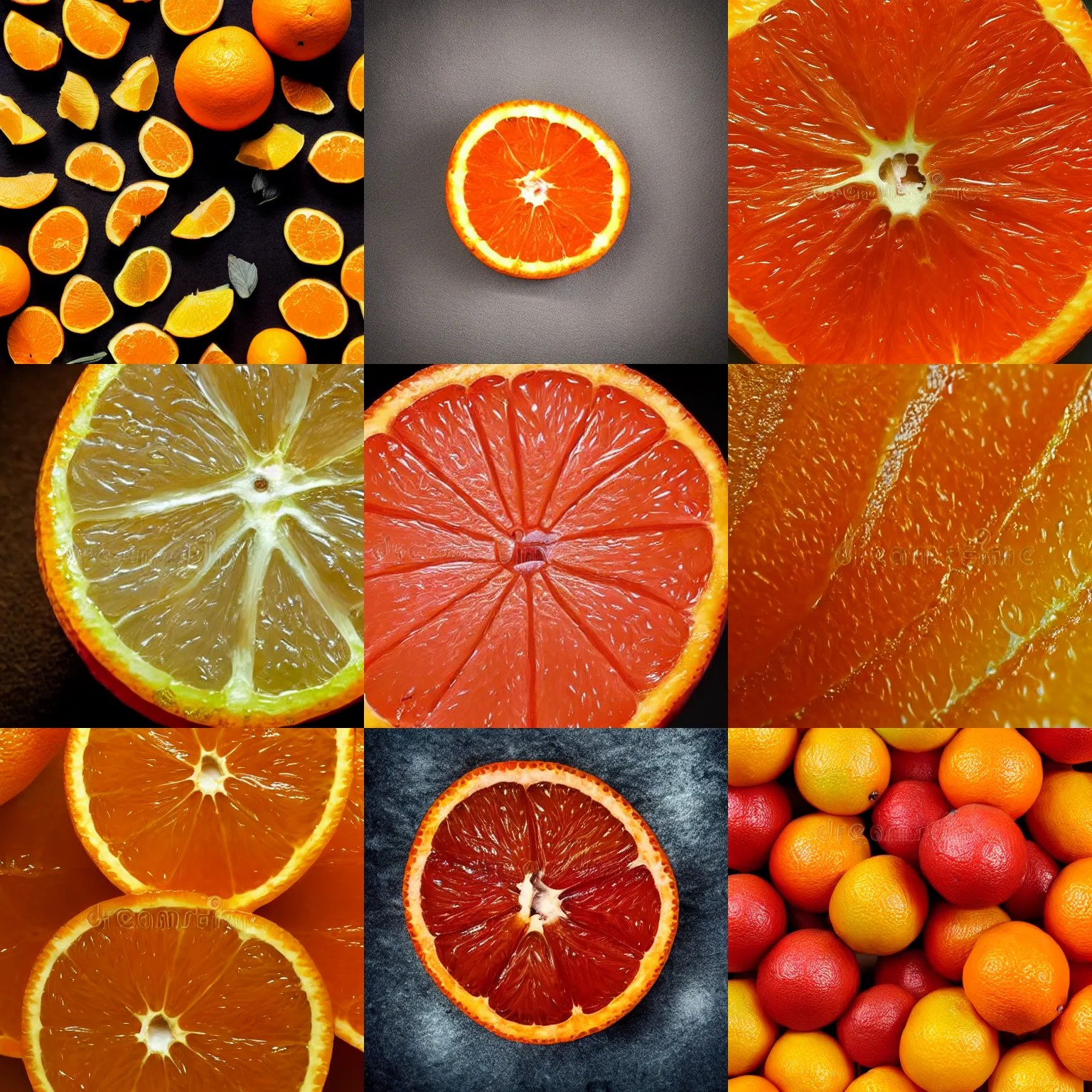 zoomed in juicy orange fruit, high quality stock photo Stable