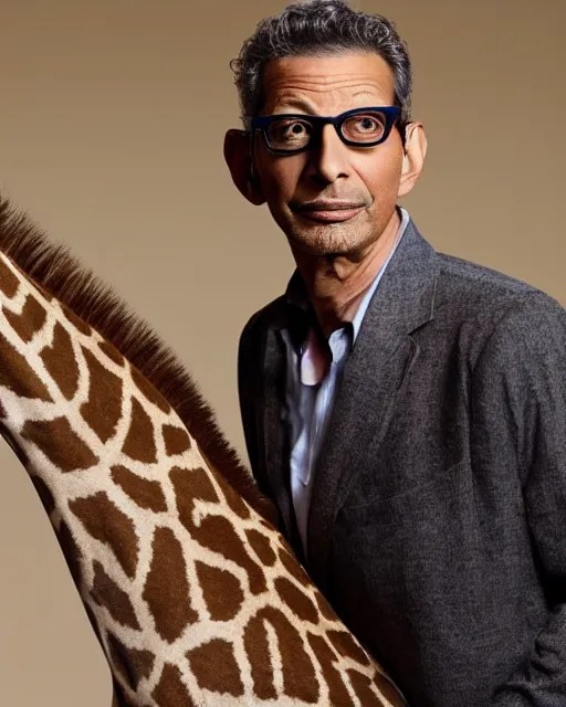 a photo of jeff goldblum as a giraffe Stable Diffusion OpenArt