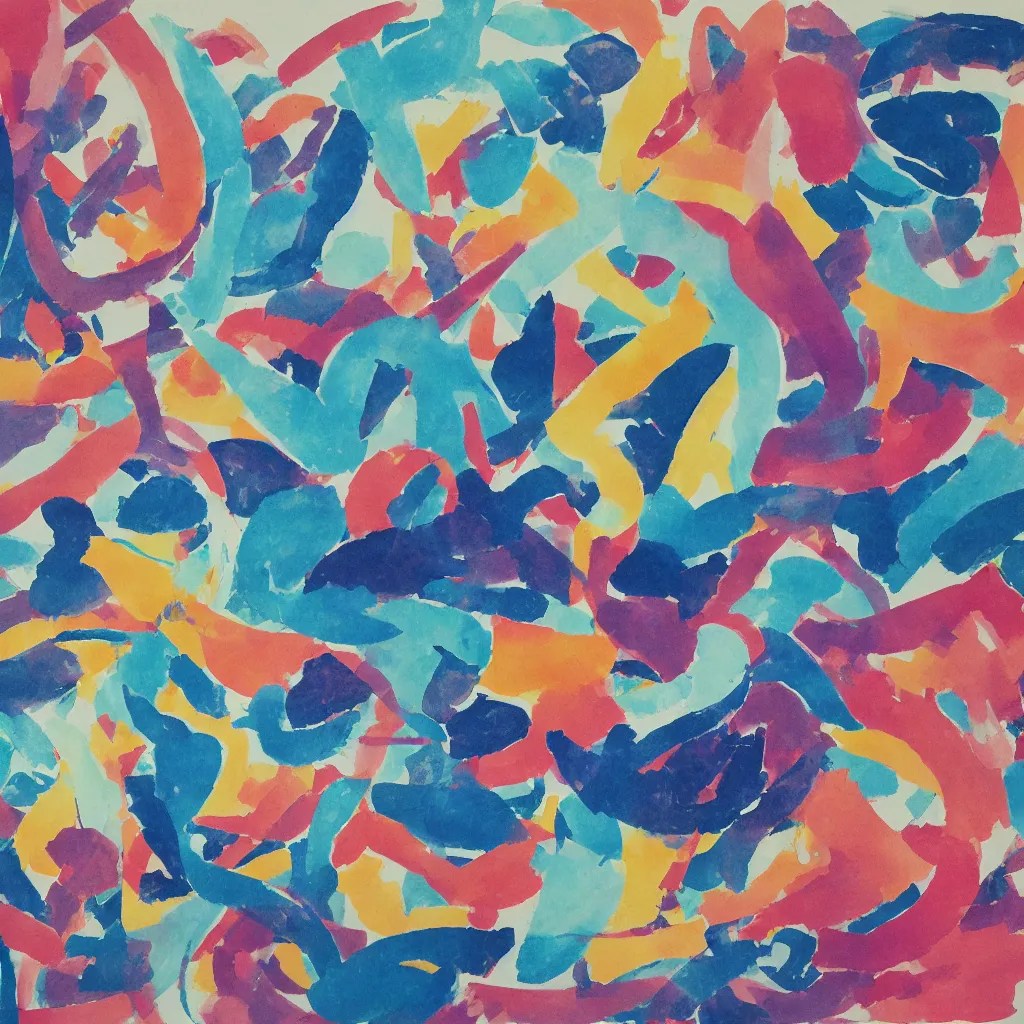 typographic layout experiments, gouache Stable Diffusion OpenArt