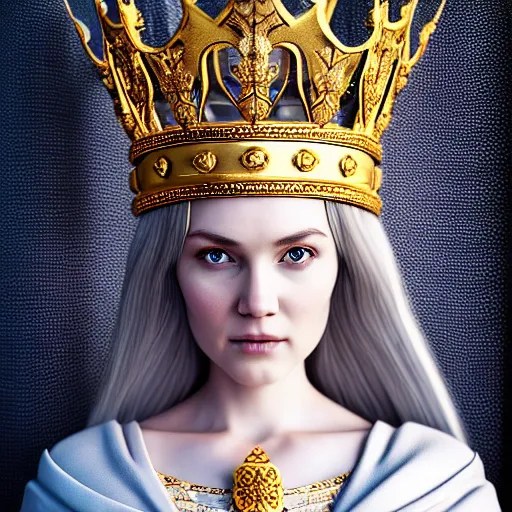 beautiful nordic queen with ornate crown and robes Stable Diffusion OpenArt