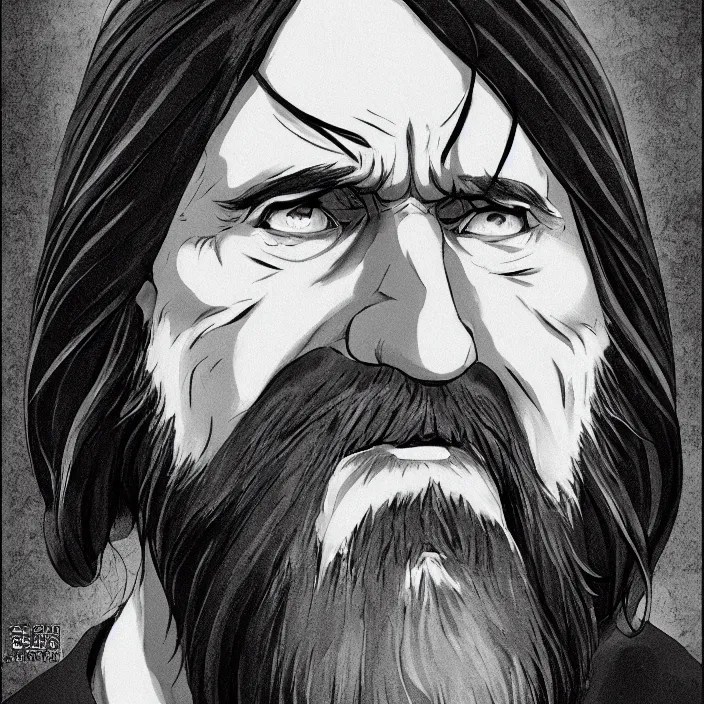 portrait of grigori rasputin, anime fantasy Stable Diffusion