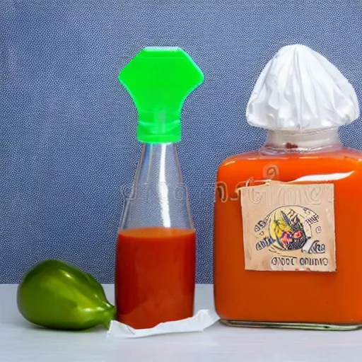 chemist turns vinyl gloves into hot sauce, stock photo Stable