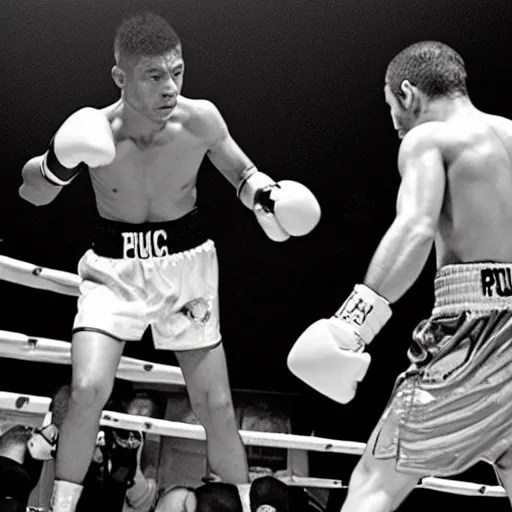 the most powerfull punch in the world, boxing, photo Stable Diffusion