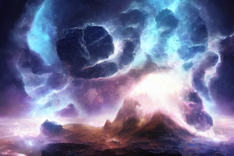 The beginning of time, digital art, high resolution, Stable Diffusion