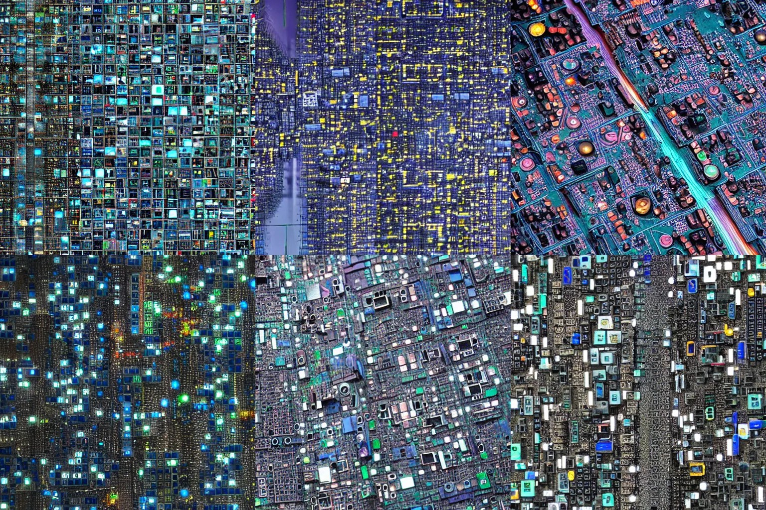 A city that looks like a motherboard. Stable Diffusion