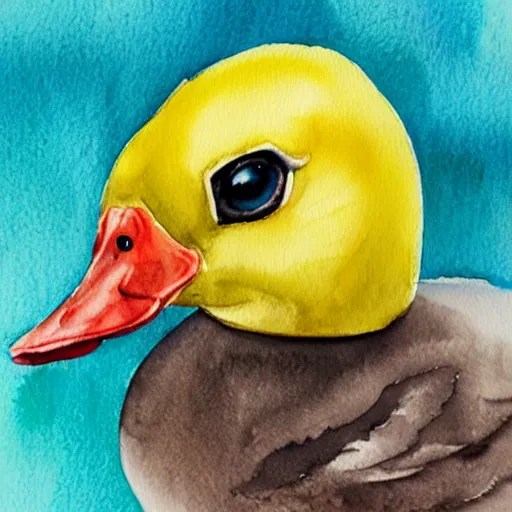 Yellow Duck Painting