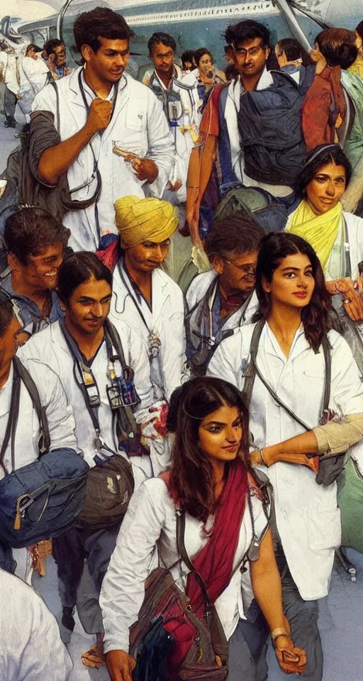 close up of young Indian doctors in scrubs Stable Diffusion OpenArt