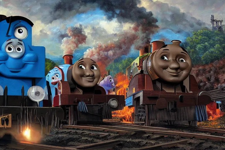 danny trejo with a machete on the train tracks Stable Diffusion OpenArt