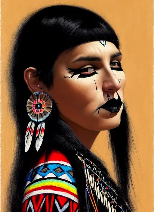 Native American War Paint Women