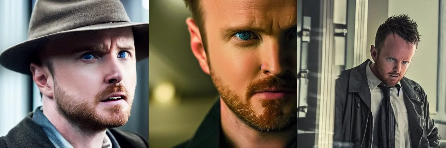 closeup of Aaron Paul as a detective in a movie Stable Diffusion OpenArt
