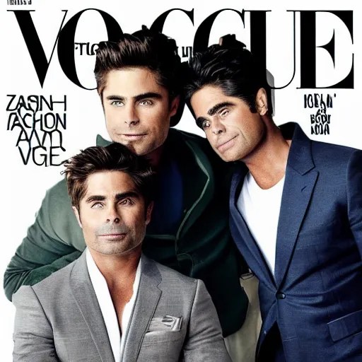 portrait of zac efron and john stamos and rob lowe, Stable Diffusion