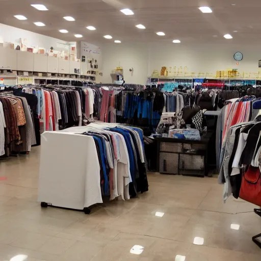 realistic photograph of a clearance bin at a clothing Stable