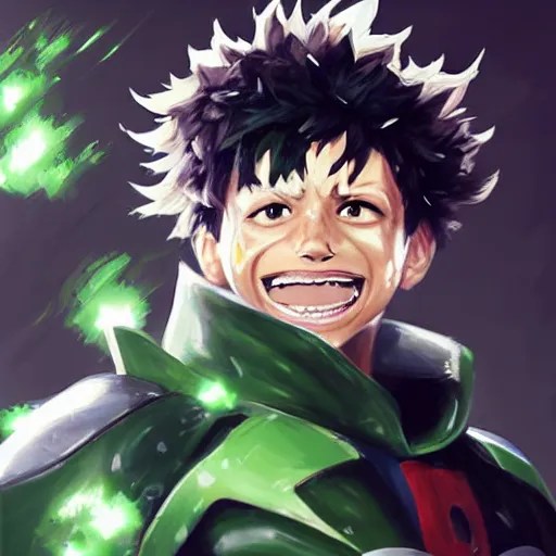 Hyper realistic Izuku Midoriya, Greg Rutkowski Stable Diffusion OpenArt