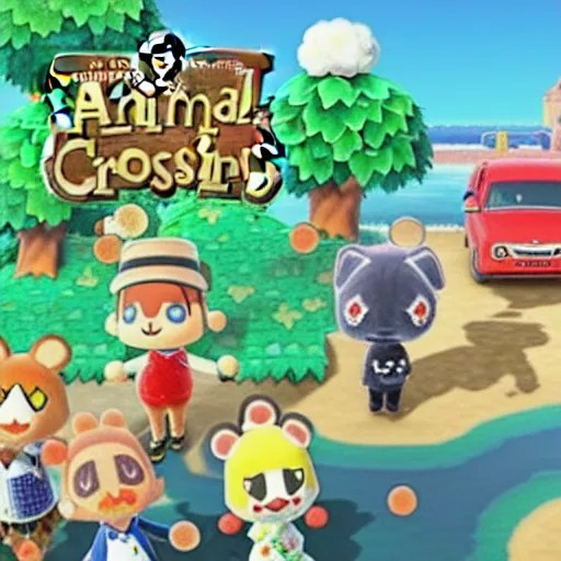 animal crossing car crash Stable Diffusion OpenArt