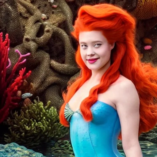 “Ariel from the little mermaid live action 4K detailed” Stable Diffusion