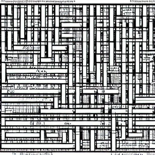 crossword puzzle painted by black and white, Stable Diffusion