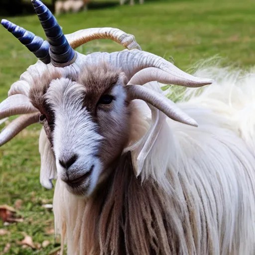 cashmere goat with single horn like a unicorn Stable Diffusion