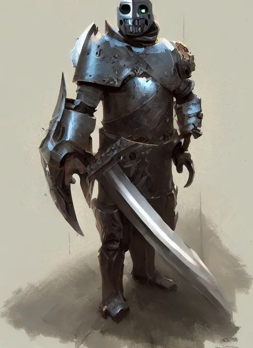portrait of a character holding a paladin Stable Diffusion