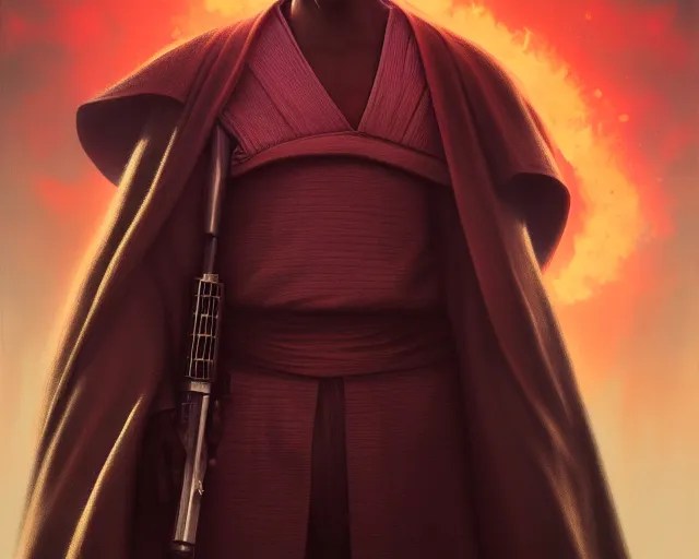 5 5 mm portrait photo of barack obama as mace windu. Stable Diffusion