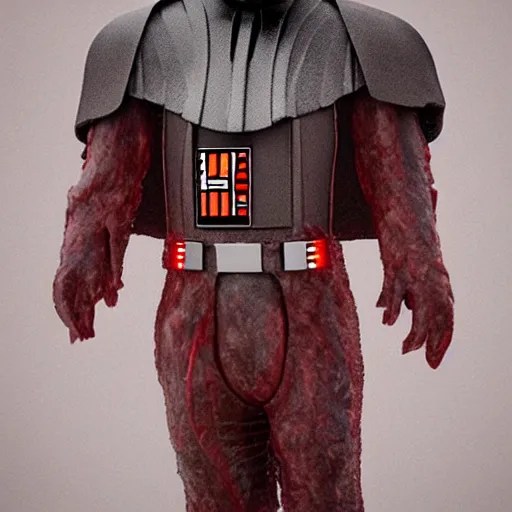 darth vader, but his suit is made of meat, meat Stable Diffusion