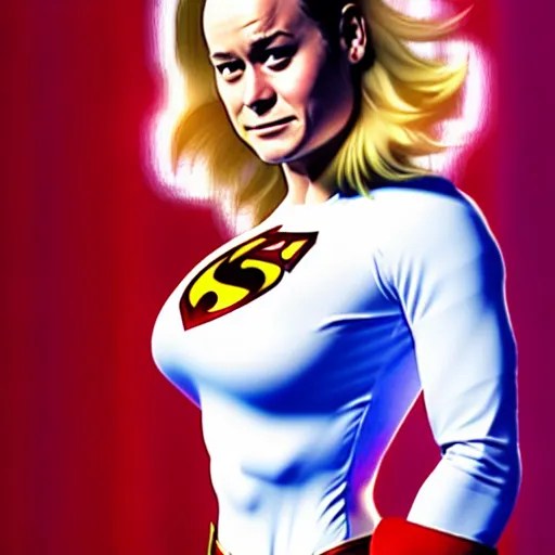 brie larson as dc comics'' power girl ', full body Stable Diffusion