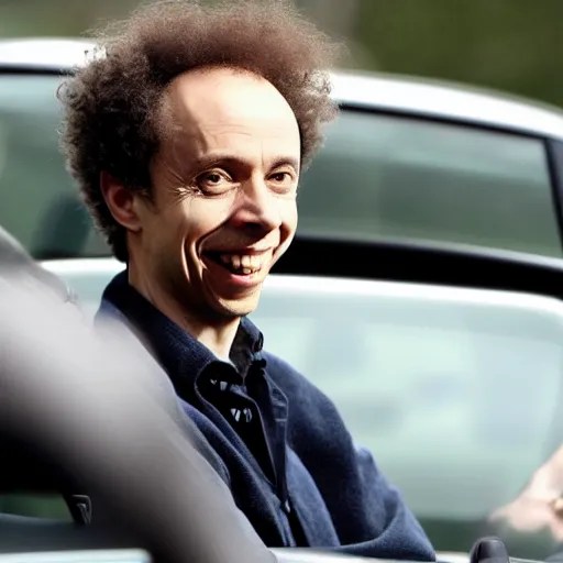 malcolm gladwell happily driving a car stuck in traffic Stable Diffusion OpenArt