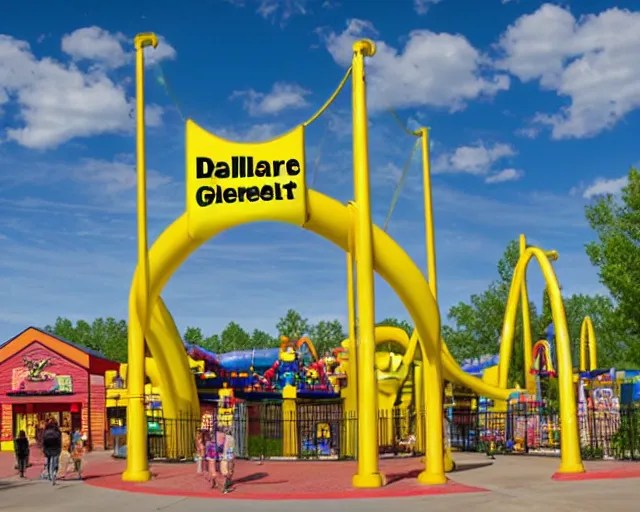 Dollar General themed theme park, in South Dakota Stable Diffusion