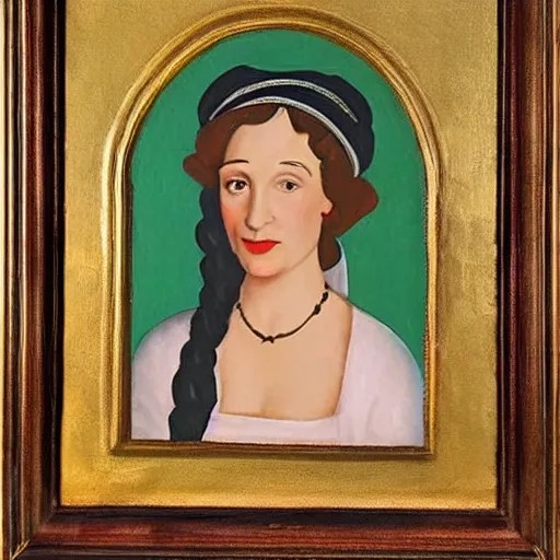 medieval painting of marvelous mrs. maisel, miriam, Stable Diffusion