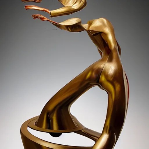 italian futurism sculpture of virtual reality Stable Diffusion