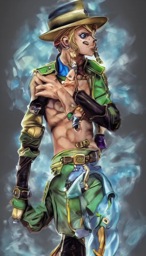 gyro zeppeli, jojo's bizarre adventure, official art, Stable